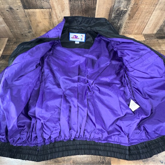 Vintage 1990 90’s Utah Jazz Men’s Windbreaker Jacket NBA Large Lightweight Mint. - Picture 5 of 12